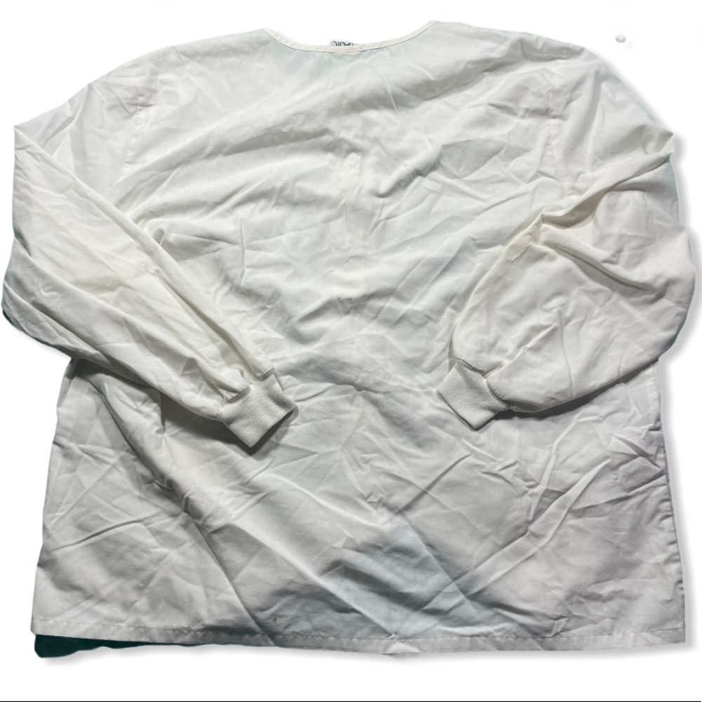White Simply Basic Scrub Jacket - Picture 5 of 5